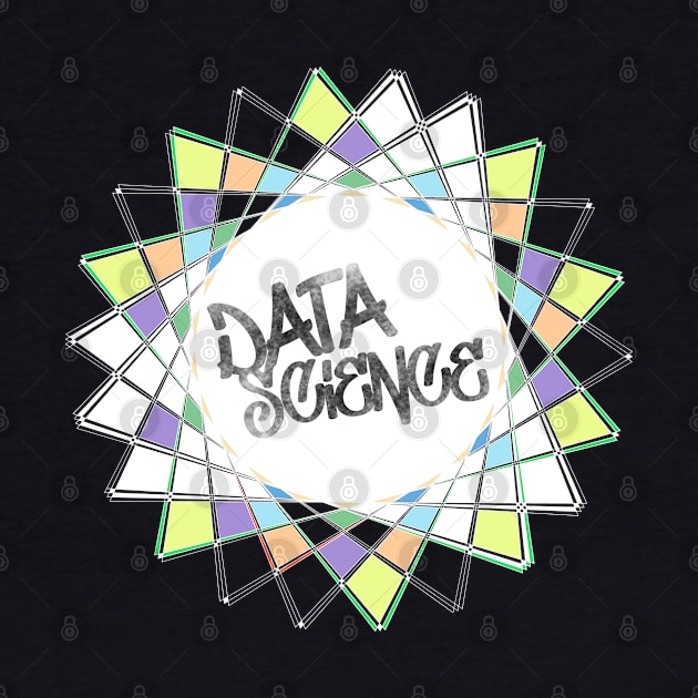 Data Science Graffiti | Abstract Geometric Street Art White by aRtVerse